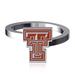 Dayna Designs Texas Tech Red Raiders Bypass Enamel Silver Ring