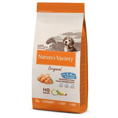 12kg Nature's Variety Original No Grain Junior saumon - Croquettes pour chien