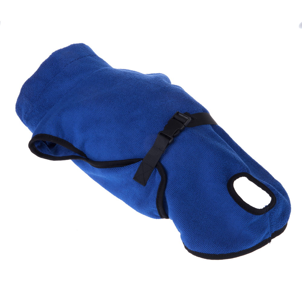 Peignoir pour chien taille L en microfibre - Vêtements pour chien