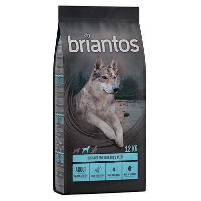 2x12kg Briantos SANS CÉRÉALES saumon, pommes de terre - Croquettes pour chien