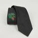 Gucci Accessories | Gucci Green Embroidered Tiger Head Tie In Gray | Color: Black/Green | Size: Os