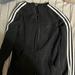 Adidas Tops | Adidas Fleece Zip Up Sweater Xs | Color: Black/White | Size: Xs