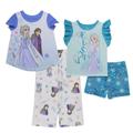 Disney Pajamas | Disney Frozen Elsa & Anna Pajamas 4 Piece Set | Color: Blue/Green | Size: Various