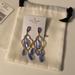 Kate Spade Jewelry | Kate Spade Lantern Gems Chandelier Earrings | Color: Blue/Gold | Size: Os