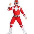 Funidelia | Red Power Ranger Costume for Boys Films & Series, Superheroes, Cartoons - Costume for Kids, Accessory, Fancy dress & Props for Halloween, Carnival & Parties - Size 10-12 years - Red