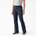 Dickies Women's Slim Fit Bootcut Pants - Rinsed Dark Navy Size 32 (FP515)