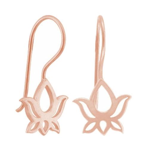 Gemshine – Ohrringe ‚YOGA Lotus Blumen‘ Weiss Damen