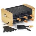 Kitchen Chef - Appareil à raclette 6 personnes 900w + grill kcwood.6rp - bois