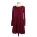 Old Navy Casual Dress - A-Line: Burgundy Solid Dresses - Women's Size Small