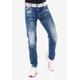 Slim-fit-Jeans CIPO & BAXX Gr. 42, Länge 34, blau Herren Jeans 5-Pocket-Jeans