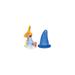 Department 56 Hat & Broom Salt & Pepper Sahker Set Stoneware in Blue/Yellow | 3.5 H x 1.5 W in | Wayfair 6007220