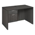 Regency Legacy Executive Desk w/ Single Pedestal Drawer Unit Wood in Gray | 29 H x 42 W x 24 D in | Wayfair LSP4224AG