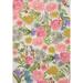 Green/Pink 92 x 29 x 0.13 in Area Rug - Winston Porter Loloi II Botanical Ivory/Multi Area Rug | 92 H x 29 W x 0.13 D in | Wayfair