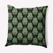 The Twillery Co.® Mitesh Polyfill Indoor/Outdoor Square Throw Cushion Polyester/Polyfill blend in Green | 16 H x 16 W x 6 D in | Wayfair