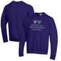Men's Champion Purple Hobart Statesmen Eco Powerblend Crewneck Sweatshirt