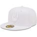 Men's New Era Milwaukee Brewers White on 59FIFTY Fitted Hat