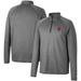 Men's Colosseum Heathered Gray Louisville Cardinals Earth First Raglan Quarter-Zip Windshirt