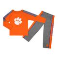 Toddler Colosseum Orange/Heather Gray Clemson Tigers Logo Raglan Long Sleeve T-Shirt & Pants Set