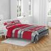 Nebraska Huskers Heathered Stripe 3-Piece Full/Queen Bed Set