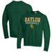 Men's Champion Green Baylor Bears Baseball Stack Pullover Crewneck Sweatshirt