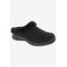 Wide Width Women's Drew Comfy Mules by Drew in Black Fabric (Size 10 W)