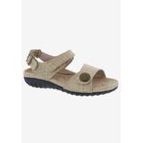 Wide Width Women's Drew Workaroud Sandals by Drew in Natural Fabric (Size 11 W)