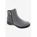 Extra Wide Width Women's Drew Kool Bootie by Drew in Grey Suede Flannel (Size 7 1/2 WW)