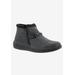 Wide Width Women's Drew Blossom Boots by Drew in Black Foil Leather (Size 8 1/2 W)