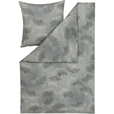Bettwäsche ESTELLA "ISABELLA", grün (oliv), B/L: 155cm x 220cm, , Mako-Interlock-Jersey, B/L: 80cm x 80cm, Mako-Interlock-Jersey, Obermaterial: 100% Baumwolle, Bettwäsche, ABSOLUT BÜGELFREI Image