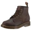 Schnürboots DR. MARTENS "6 Eye Boot 101 CRAZY HORSE", Herren, Gr. 42, braun (dunkelbraun), Leder, casual, Schuhe, Boots, Stiefel mit gepolsterter Sohle