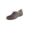 Schnürschuh NATURAL FEET "Schnürer Tirol", Damen, Gr. 38, braun (dunkelbraun), Rindsleder, Synthetik, elegant, Schuhe, mit weitem Fußbett