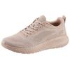 Sneaker SKECHERS "BOBS SQUAD CHAOS FACE OFF", Damen, Gr. 41, beige, Textil, sportlich, Schuhe, Freizeitschuh, Halbschuh, Schnürschuh mit Komfort-Innensohle