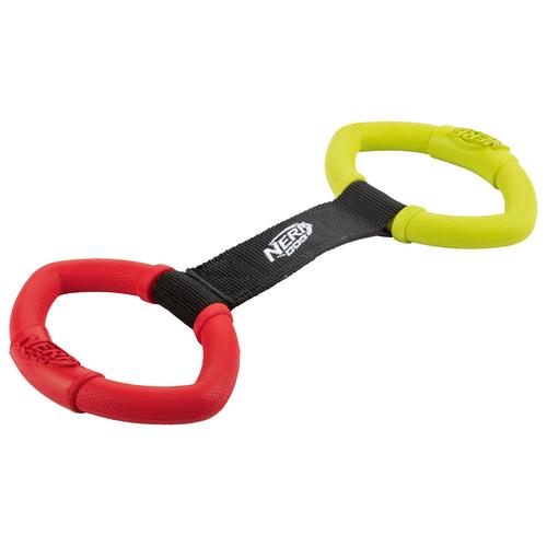 Nerf Dog Hundespielzeug (2 Ringspielzeug rot/grün)