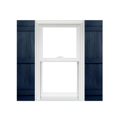 Homeside 4 Board and Batten Joined Vinyl Shutters (1 Pair) 14-1/2 Inch x 59 Inch - 049 Royal