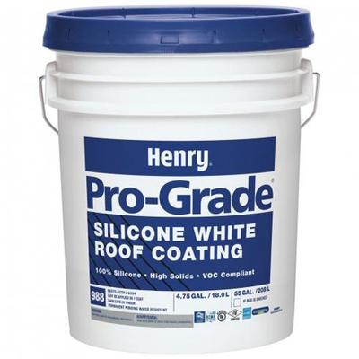 Henry Pro Grade 988 Silicone White Roof Coating 5 Gallon Pail Single Pail