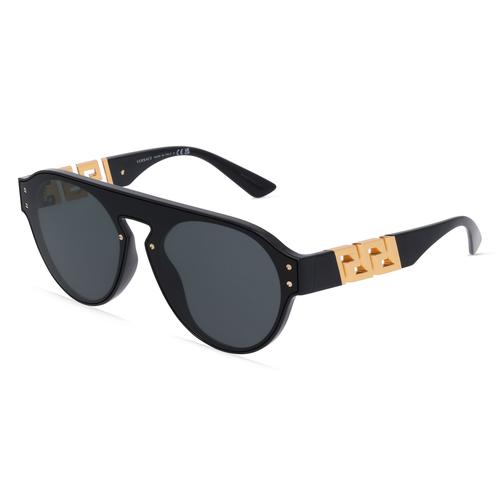 Versace VE4420 Herren-Sonnenbrille Vollrand Panto Kunststoff-Gestell, schwarz