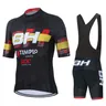 BH Pro Team Imaging Jersey Set for Men Short Sleeve Anti-UV Bike Jersey Sets Summer Bicycle