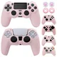 Coque de protection rose en Silicone souple pour manette de jeu étui pour PS4 PS5 Xbox One S