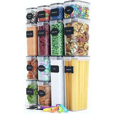 Airtight Food Storage Box - Set of 14 Food Storage Containers - Kitchen and Pantry Organization
