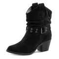 Cowboy Stiefelette LASCANA Gr. 42, schwarz Damen Schuhe Cowboy-Stiefelette Cowboyboots Schlupfboots Schlupfstiefeletten