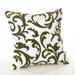 Pollice Verde Collection Crewel Work Design Down Filled Cotton Throw Pillow