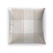 CHUNKY PLAID TAN Accent Pillow By Kavka Designs