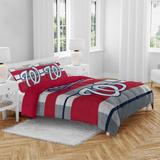 Washington Nationals Heathered Stripe 3-Piece Full/Queen Bed Set