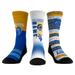 Unisex Rock Em Socks Los Angeles Rams Throwback Three-Pack Crew Sock Set