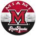 Miami University RedHawks 20'' x Retro Logo Circle Sign