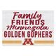 Minnesota Golden Gophers 24'' x 34'' Friends Family Wall Art