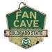 Colorado State Rams 20'' x Fan Cave Badge Sign