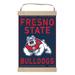 Fresno State Bulldogs Faux Rust Banner Sign