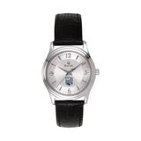 Women's Bulova Silver Endicott College Leather Watch