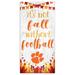 White Clemson Tigers 6'' x 12'' Not Fall Without Football Sign
